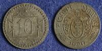 Danzig 10 Pfg. Notgeld-Ausgabe in guter Umlauferhaltung -