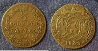 Schweiz &frac12; Batzen 1820 Canton Graub&uuml;nden Halbbatzen ss 48.50 US$  +  6.93 US$ shipping
