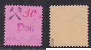 Deutschland Lokalausgaben 30 Pfg. GROSSRÄSCHEN, rosa Papier mit Handstempel