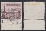 Deutsches Reich 15 Pfg. Winterhilfswerk Schiffe mit Plattennummer 2