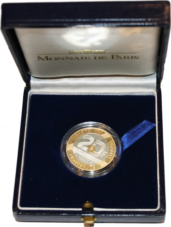 France 20 Francs 1992 The Mont Saint Michel Proof | MA-Shops