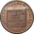 Great Britain, Bath, Somerset Farthing Token 1795 SPICES TEAS SUGARS COFFEES XF+/XF