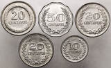 Colombia 10, 20, 50 Centavos 1968-1975 XF / aUNC