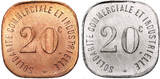France, Neuilly-sur-Seine 2 x 20 Centimes 1918 aUNC