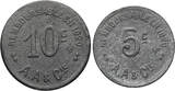 France. Commune de Cette / Sète 5, 10 Centimes 1917 VF