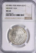 India - Mewar Rupee 1928 Fatteh Singh 1884-1930 NGC MS 64