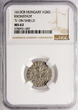 Transylvania/ Siebenbürgen - Kronstadt Groschen (Garas) 1613 CB (Brassó / Brasov) NGC MS 62