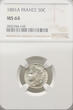 France 50 Centimes 1881 A NGC MS 64