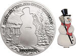 Nauru 10 Dollars 2008 Snowman UNC