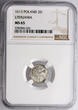 Poland / Lithuania Dwudenar (2 Denars) 1613 Sigismund III Vasa / Top pop!!! NGC MS 65
