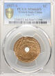 French Indo-China Cent 1917 A PCGS MS 66 BN