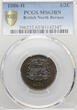 British North Borneo 1/2 Cent 1886 H PCGS MS 63 BN