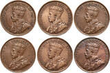 Canada, George V 1 Cent 1912-1920 VF/VF+