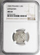 Poland / Lithuania Polgrosz / 1/2 Groschen 1565 Zygmunt II August NGC MS 64