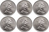 Isle of Man Set 6 x Crown XIII World Cup - Mexico 1986 aUNC
