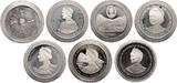 Commonwealth Set 7 x 1 Crown 1980 80th Birthday of the Queen Mother Proof