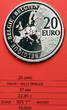 Belgium 20 Euro 2007 Hergé (creator of Tintin) Proof