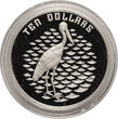 Australia 10 dollars 1991 Jabiru (black-necked stork) - Piedfort / Piefort Proof