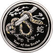 Australia Coloured Proof 50 Cents 2013 P Year of the Snake Proof