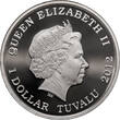 Tuvalu 1 Dollar 2012 Dragons of Legend - Red Welsh Dragon BU