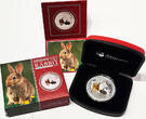 Australia 1 Dollar 2011 P Year of the Rabbit - Colorized BU