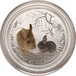 Australia 1 Dollar 2011 P Year of the Rabbit - Colorized BU