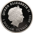Tuvalu 1 Dollar 2012 Orangutan - colorized Proof