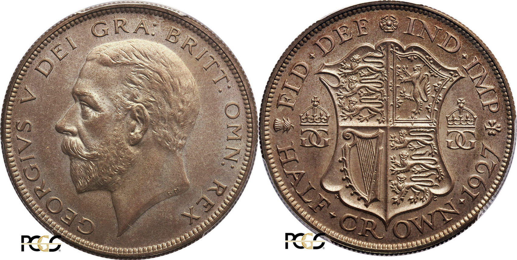 Great Britain 1/2 Crown 1927 V 19101936 PCGS PR 64
