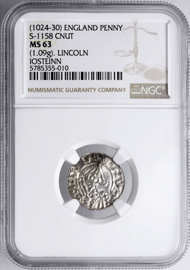 England / AngloSaxons Penny, Pointed Helmet type 10241030 AD Cnut