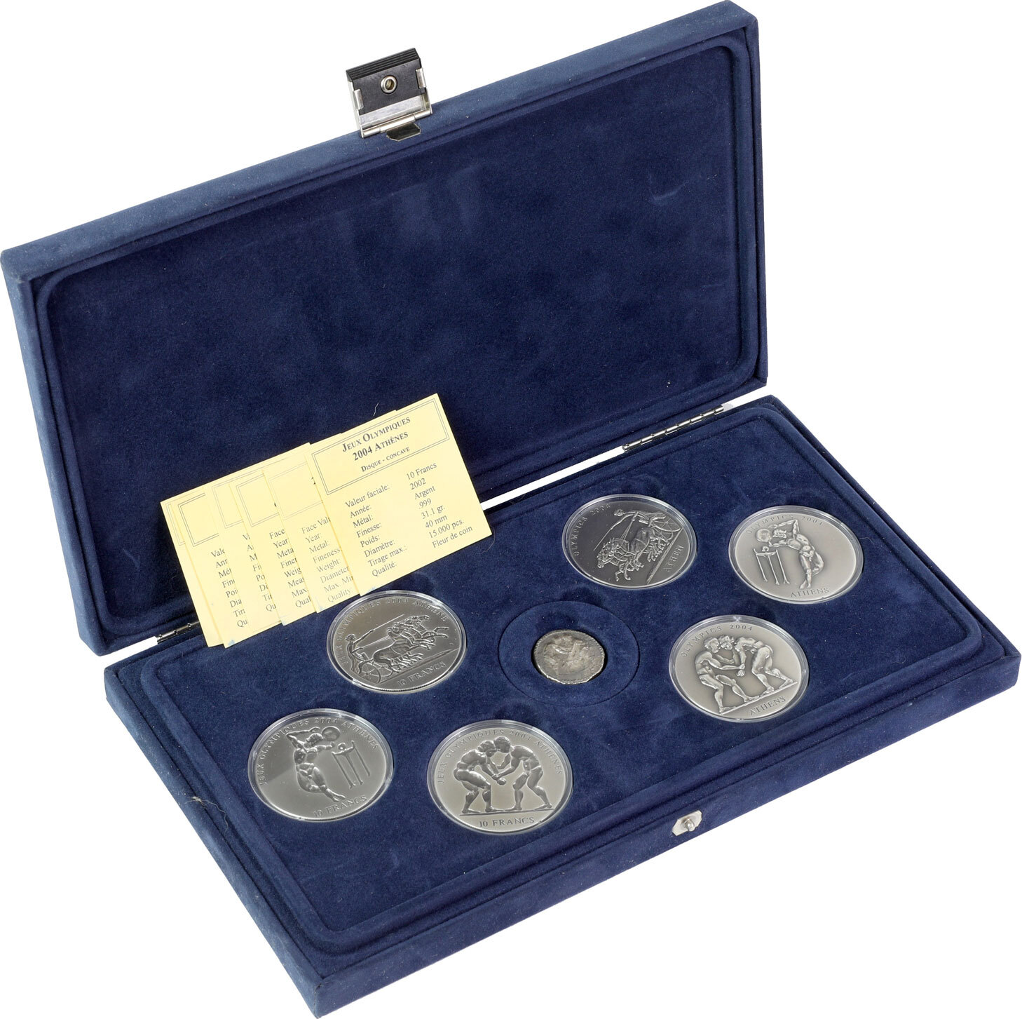 Ghana / Congo, Set 6 coins 2001-2003 XXVIII Athens Olympic Games 2004 UNC  Русские монеты из драгоценных