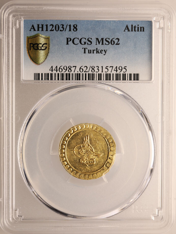 Turkey (Ottoman Empire) AV Findik (Altin) AH 1203 RY 18 / 1806