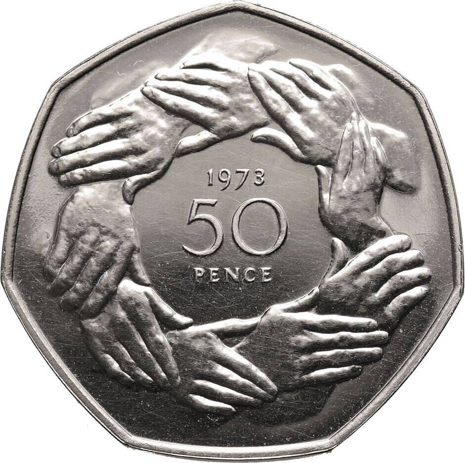 Great Britain 50 Pence 1973 Proof