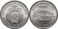 Costa Rica 10 Colones 5th Anniversary of the Central Bank -