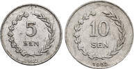 Indonesia - Irian Barat Set 5 & 10 Sen 1962 Sukarno ss 17.34 US$  +  46.25 US$ shipping