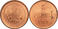 Finland (Civil war) 5 Pennia Eagle -