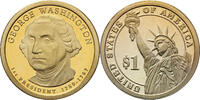 USA Proof 1 Dollar 1st President George Washington -