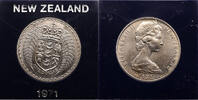 New Zealand 1 Dollar Introduction of decimal currency -