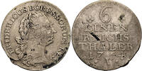 Brandenburg Preussen 1/6 Taler Friedrich II -