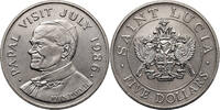 Saint Lucia 5 Dollars Papal Visit - John Paul II -