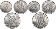 French Somaliland 1, 2, 5 Francs set 3 pcs -