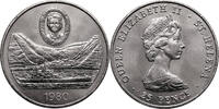 Saint Helena 25 Pence / 1 Crown 80th Birthday the Queen Mother -