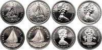 Bahamas 25 Cents 4 pcs. -