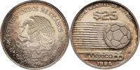 25 Pesos 1986 Mexico World Cup - Mexico PP