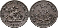 Bank of Upper Canada 1/2 Penny Token -
