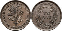 Canada, Lower Canada Sou (1/2 Penny Token) Montreal, AGRICULTURE & COMMERCE -