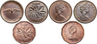 Canada, Elizabeth II 3 x 1 Cent -