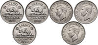 Canada, George VI 3 x 5 Cents -