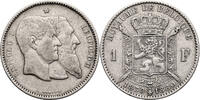 1 Franc 1880 Belgium  ss