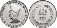 Indonesia - Irian Barat 10 Sen 1962 Sukarno fast St 75.15 US$  +  46.25 US$ shipping
