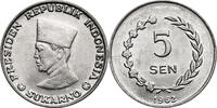 Indonesia - Irian Barat 5 Sen 1962 Sukarno fast St 57.81 US$  +  46.25 US$ shipping